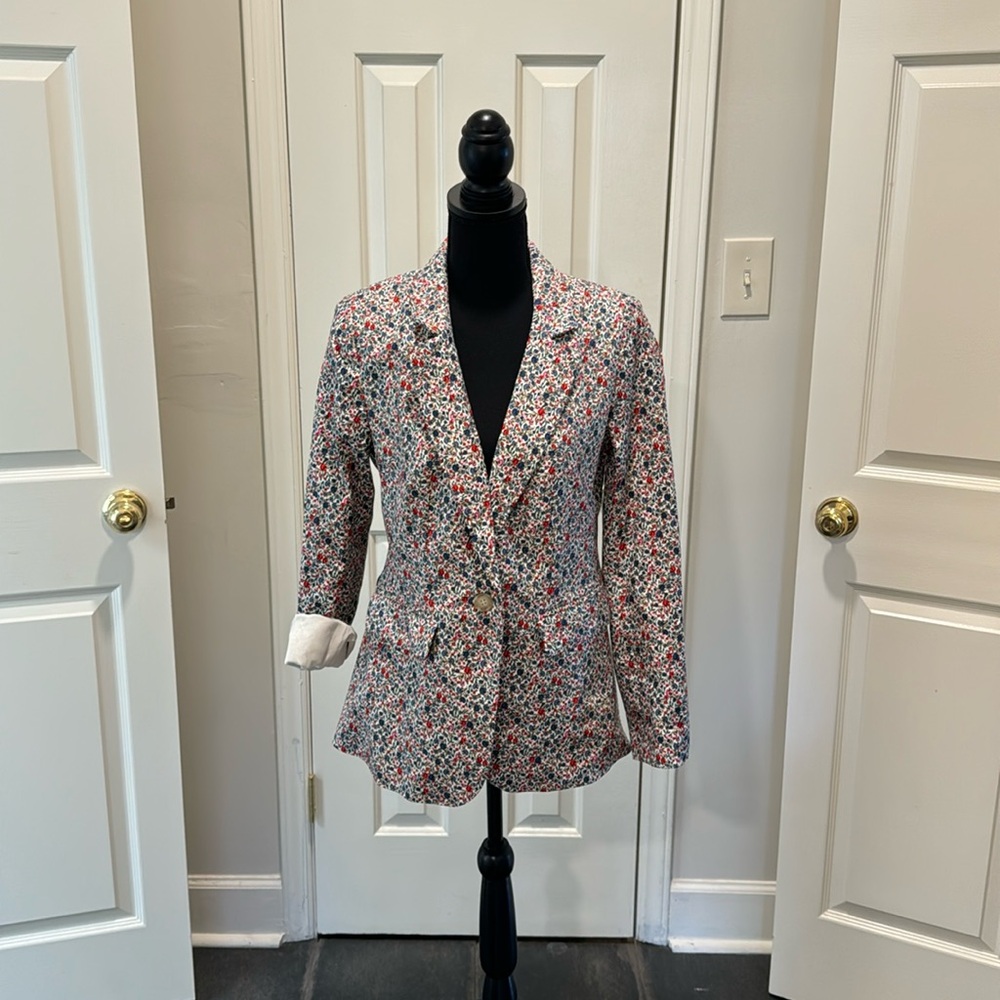 Loft Floral Blazer—Size 4